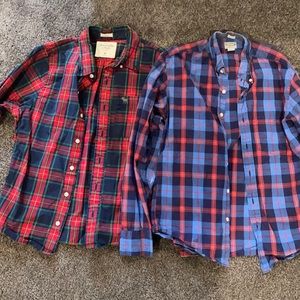 Long sleeve button downs (both)
